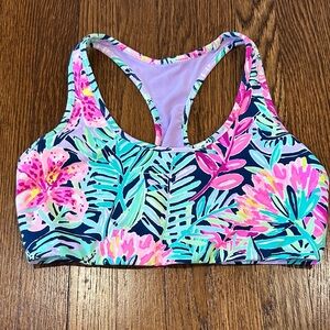 Lilly Pulitzer Luxletic Jaydea in Multi Slatehouse Soiree Sports Bra